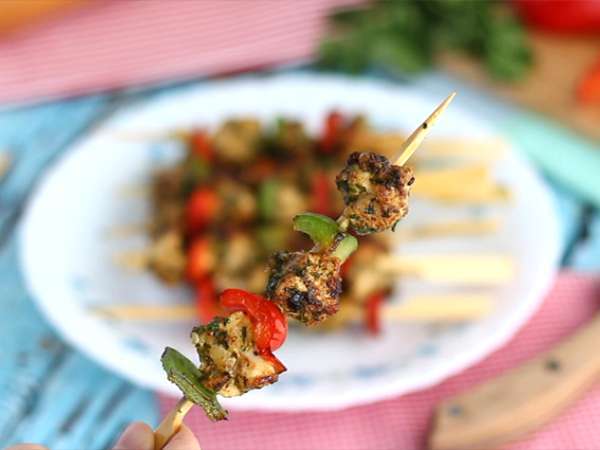 Csirke és paprika kebab - Előkészítés lépés 5