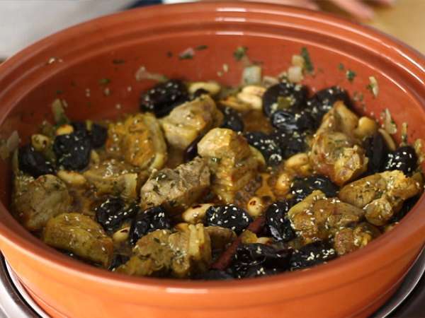 Bárány tajine aszalt szilvával (lépések és videó) - Előkészítés lépés 6