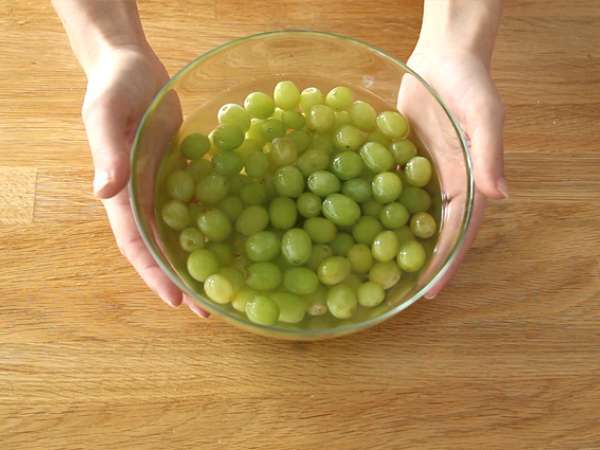 Szőlő Proseccóval - Előkészítés lépés 3