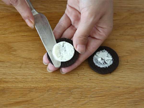 Oreo kekszes trüffel - Előkészítés lépés 1