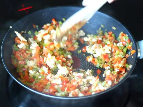 Csirke és avokádó quesadillák - Előkészítés lépés 2