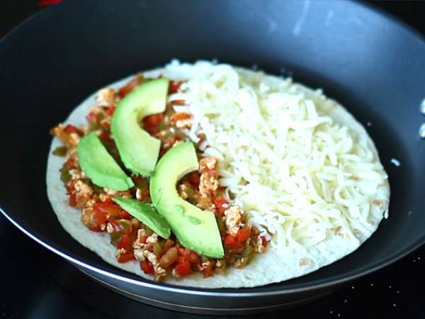 Csirke és avokádó quesadillák - Előkészítés lépés 5