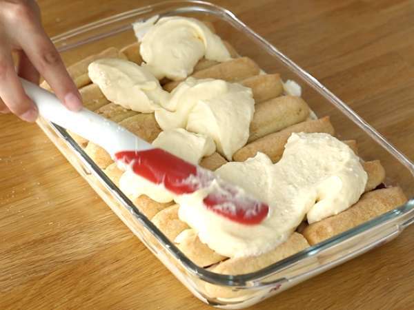 Gyors és egyszerű málna tiramisu - Előkészítés lépés 6
