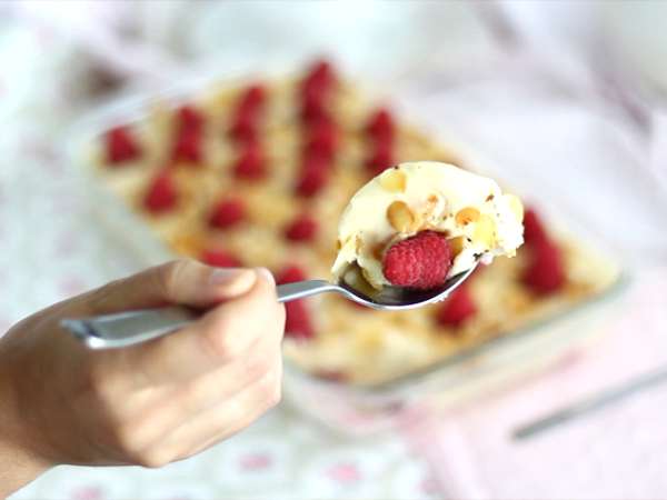 Gyors és egyszerű málna tiramisu - Előkészítés lépés 8
