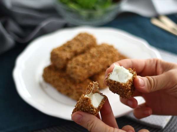 Szezámos feta sajt rudak - Előkészítés lépés 5