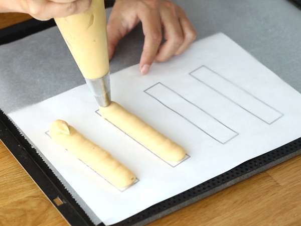 Csokoládé éclair (lépésről-lépésre útmutató) - Előkészítés lépés 8