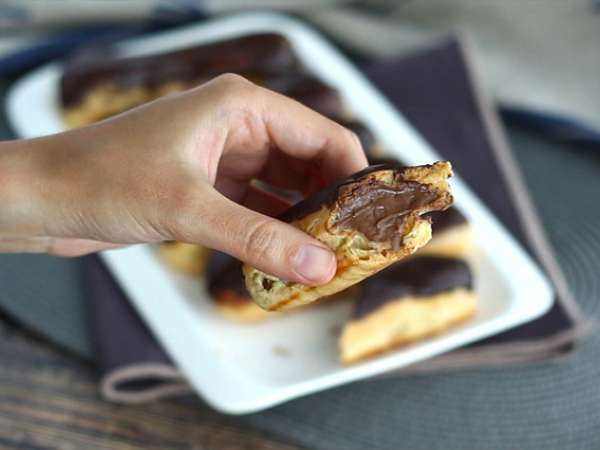 Csokoládé éclair (lépésről-lépésre útmutató) - Előkészítés lépés 14