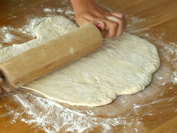 Fougasse szalonnával és hagymával - Előkészítés lépés 3