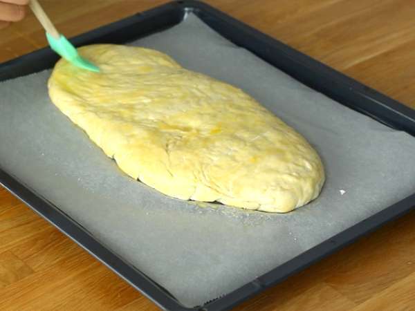 Fougasse szalonnával és hagymával - Előkészítés lépés 7
