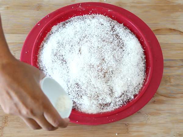 Brazil kókuszos torta - Bolo toalha felpuda - Előkészítés lépés 9