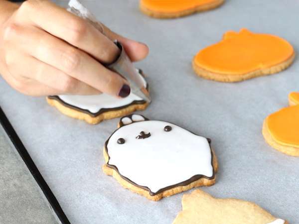 Molang Halloween keksz - Előkészítés lépés 9