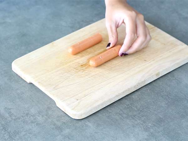 Véres Halloween hot dogok - Előkészítés lépés 1