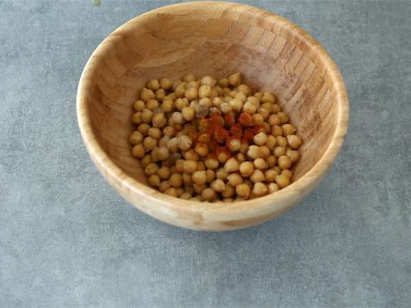 Kemencében sült csicseriborsó curryvel - Előkészítés lépés 1