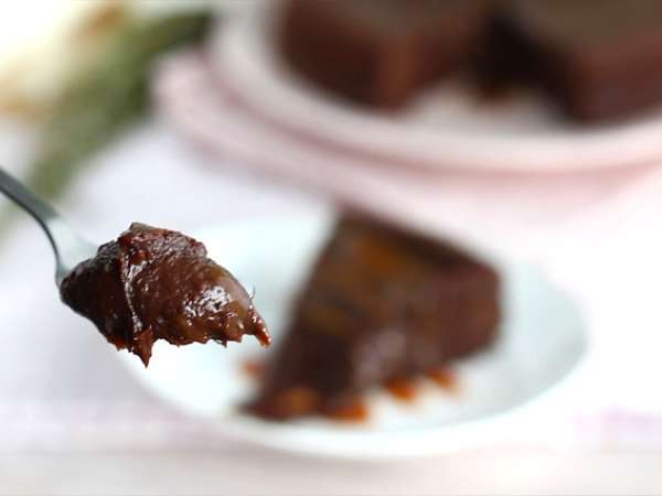 Csokoládé és sós vajas karamell fondant - Előkészítés lépés 9