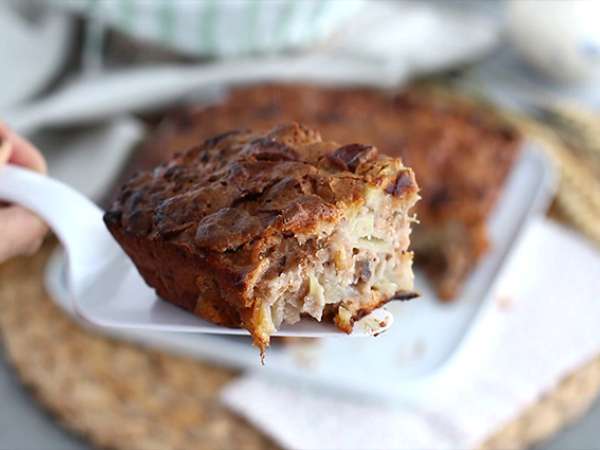 Alma, dió és fahéjas torta - Előkészítés lépés 6