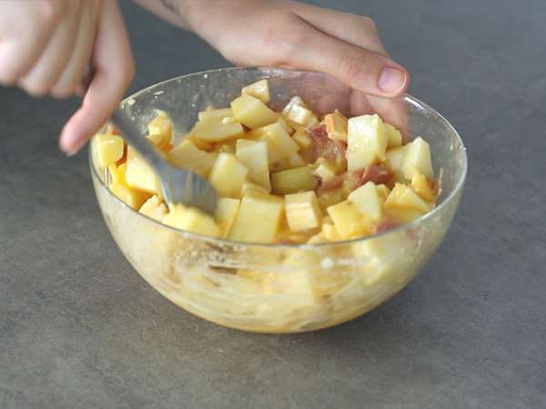 Raclette tortilla - Előkészítés lépés 3