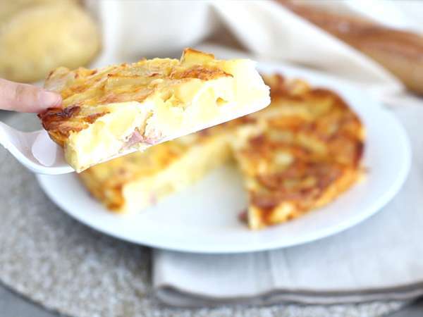 Raclette tortilla - Előkészítés lépés 5