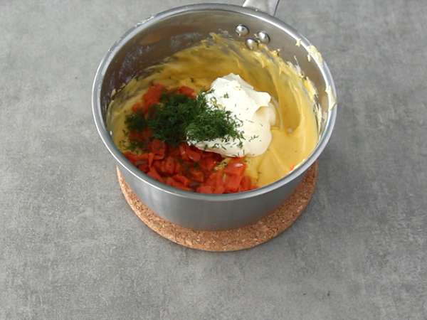 Füstölt lazac és fromage frais szuflé - Előkészítés lépés 3