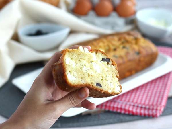 Fekete olajbogyó és feta torta - Előkészítés lépés 4