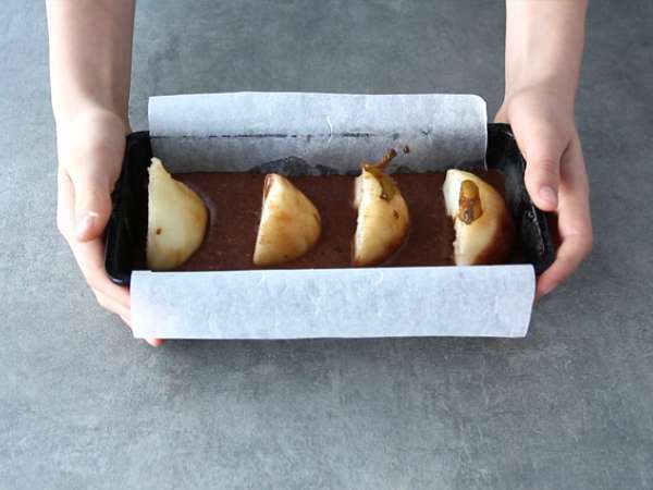 Csokoládé és körte torta - Előkészítés lépés 4