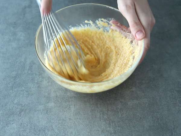 Körtefrangipane egyéni adagokban - Előkészítés lépés 2