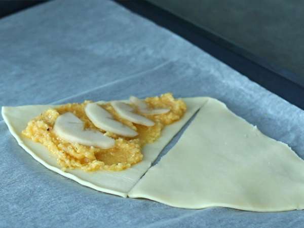 Körtefrangipane egyéni adagokban - Előkészítés lépés 4