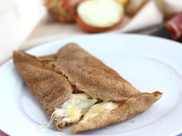 Hajdina galette raclette sajttal - Előkészítés lépés 4