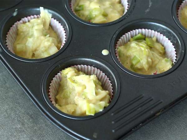 Muffinok póréhagyma fondüvel - Előkészítés lépés 5