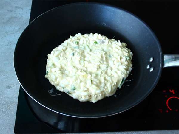 Okonomiyaki - japán omlett - Előkészítés lépés 4