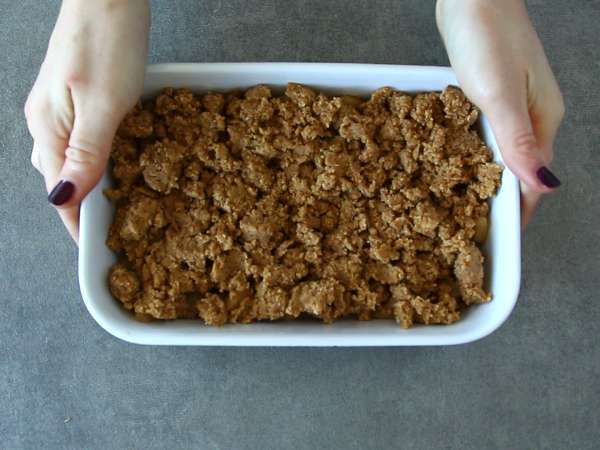 Alma crumble (vegán és gluténmentes) - Előkészítés lépés 3