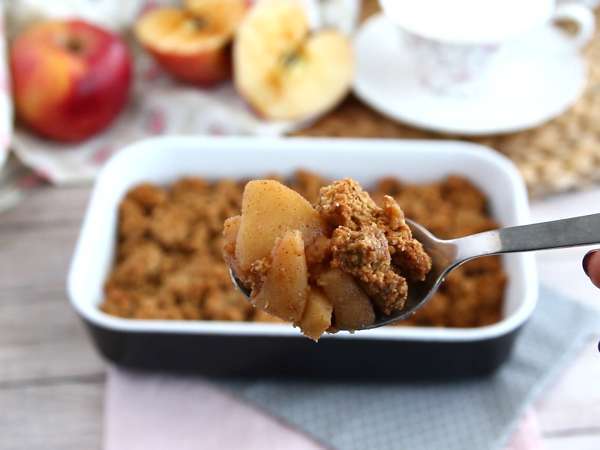 Alma crumble (vegán és gluténmentes) - Előkészítés lépés 4