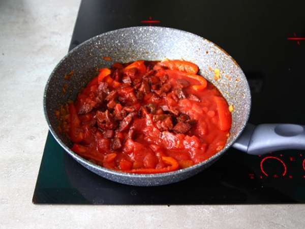 Tészta chorizóval - Előkészítés lépés 3