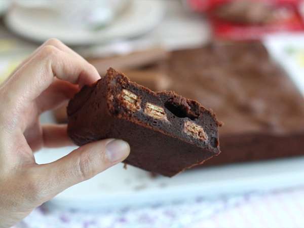 Brownie Kit Kat ® -val - Előkészítés lépés 4