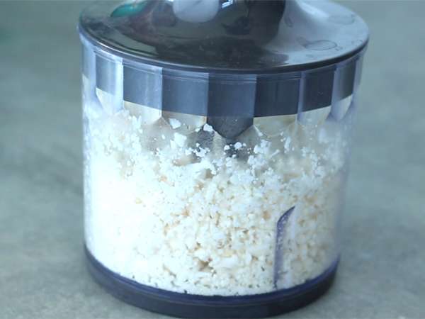 100% növényi karfiol tabbouleh - Előkészítés lépés 1