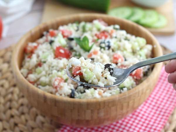 100% növényi karfiol tabbouleh - Előkészítés lépés 3
