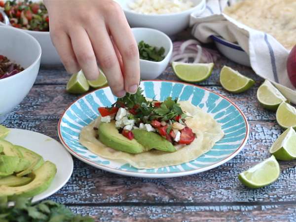 Vegetáriánus taco lencsével - Előkészítés lépés 6