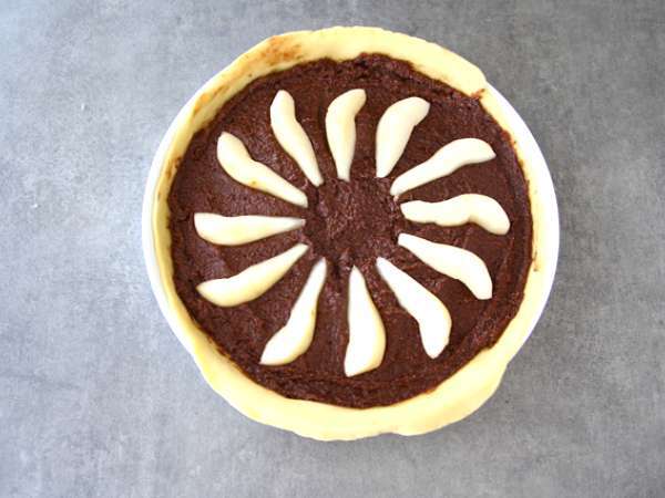 Körte és csokoládé torta - Előkészítés lépés 3