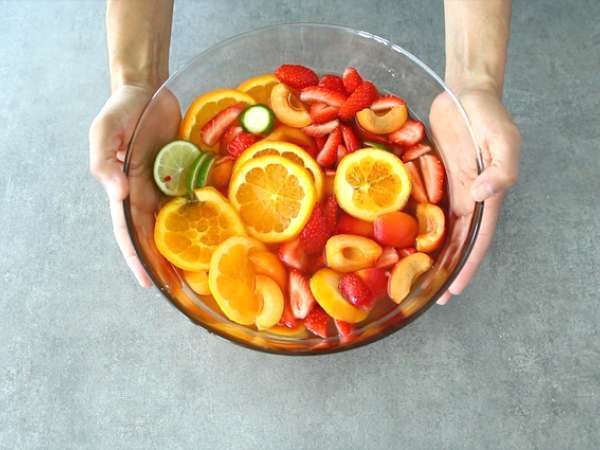 Sangria fehérborral - Fehér Sangria - Előkészítés lépés 3