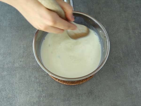Vaníliás panna cotta sárgabarack coulis-szal - Előkészítés lépés 2