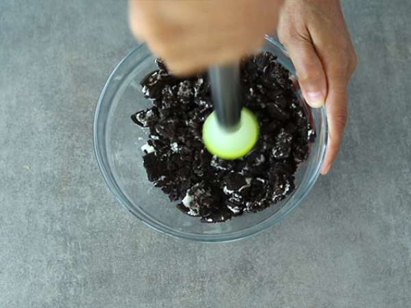Oreo keksz mousse - Előkészítés lépés 2