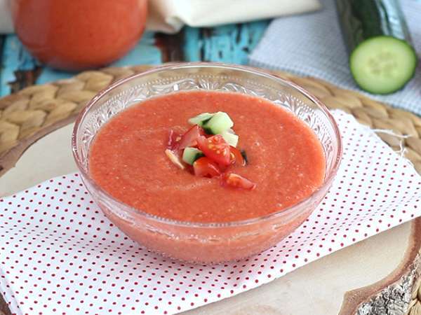 Friss és egyszerű gazpacho - Előkészítés lépés 3