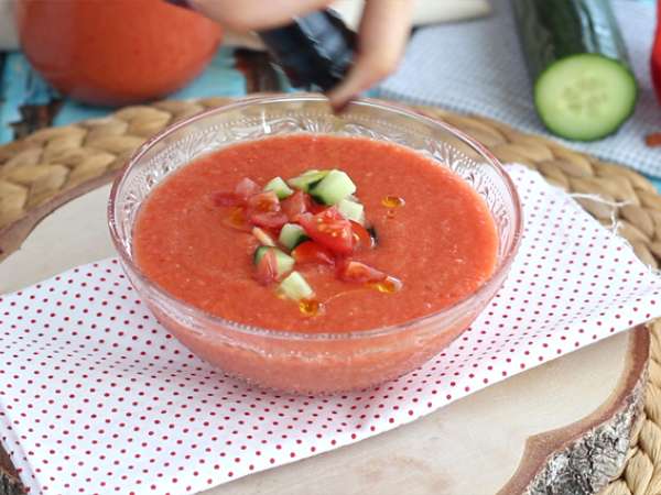 Friss és egyszerű gazpacho - Előkészítés lépés 4