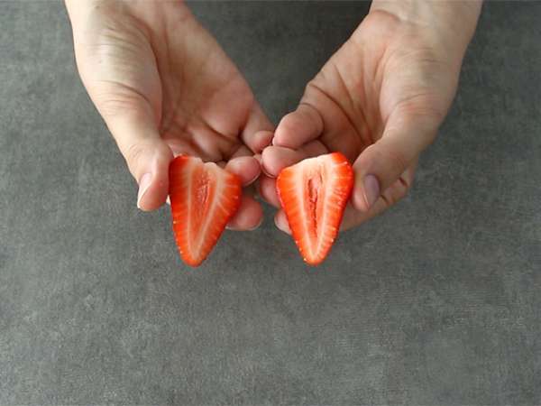 Vegán piros gyümölcs turmix - Előkészítés lépés 1