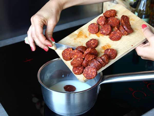 Gyors és egyszerű chorizo rillettes - Előkészítés lépés 2