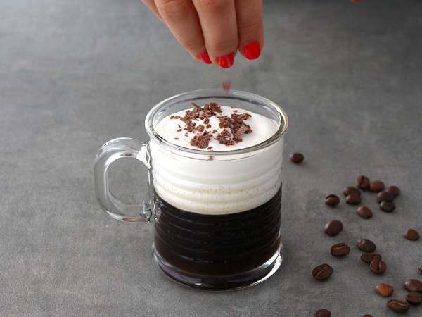 Irish Coffee (kávé whiskyvel és tejszínhabbal) - Előkészítés lépés 4