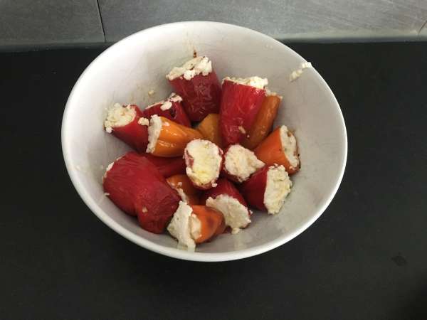 Ricottával töltött paprika - Előkészítés lépés 3