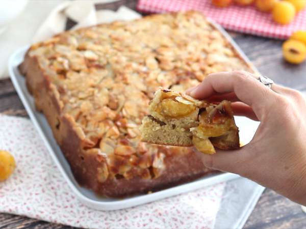 Mirabelle és mandula fejjel lefelé torta - Előkészítés lépés 8