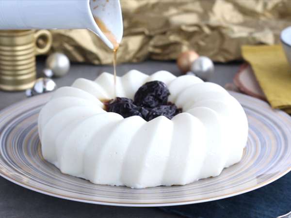 Blanc manger kókusz és aszalt szilva coulis - Előkészítés lépés 4