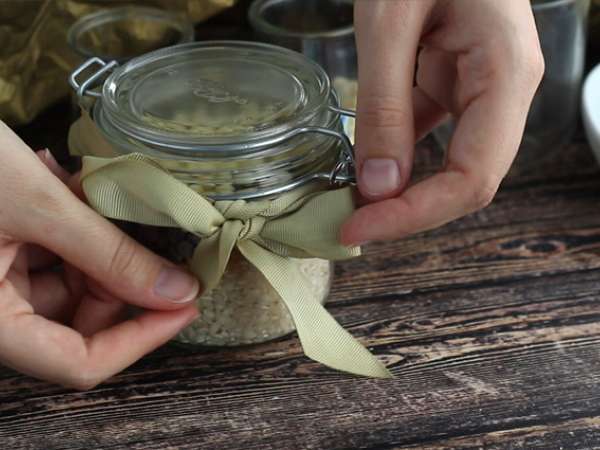 Sötét és fehér csokoládé rizspuding készlet - Előkészítés lépés 3