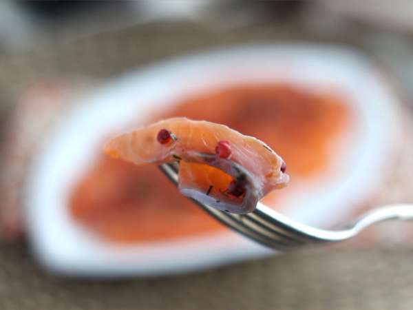 Gravlax, a svéd módra pácolt lazac - Előkészítés lépés 6
